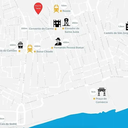 Duque Walk To Rossio & Chiado * Lisbon